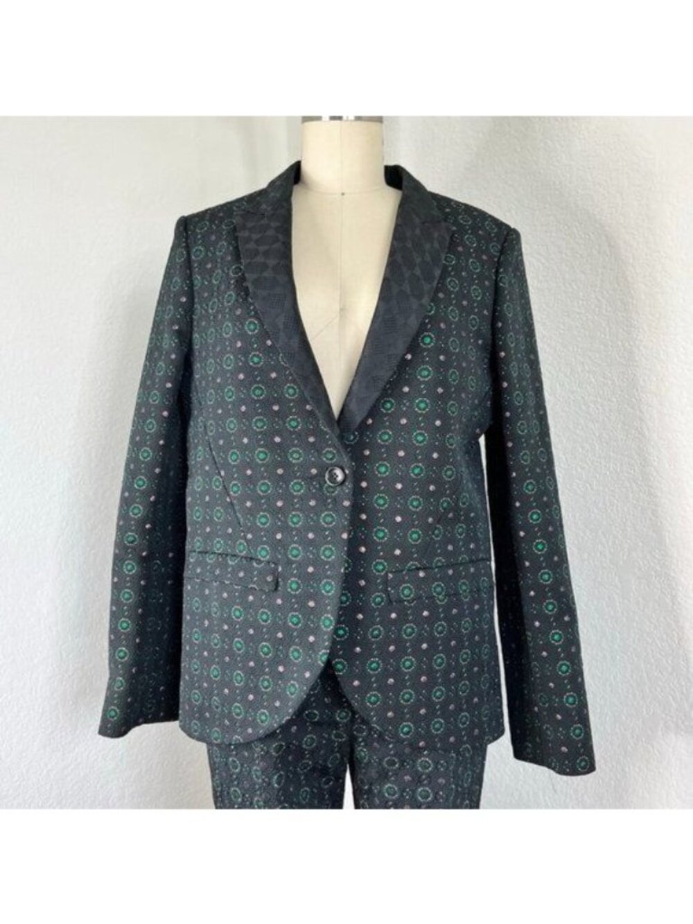 Hache FW 2013 Metallic Brocade Suit Jacket Blazer